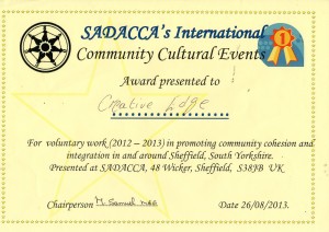 Sadacca International certificate